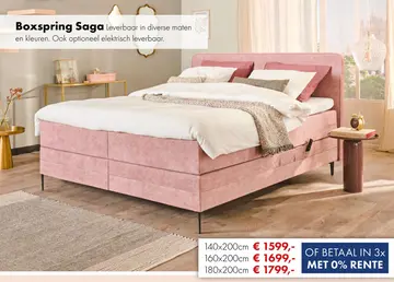 Aanbieding: Saga boxspring