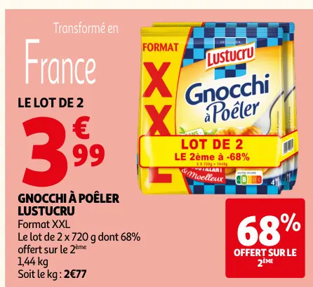 Offre: Gnocchi à Poêler