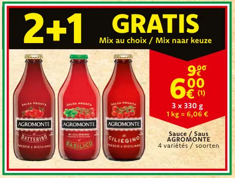 Offre: Sauce / Saus