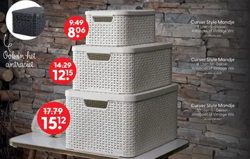 Aanbieding: Curver Style Mandje