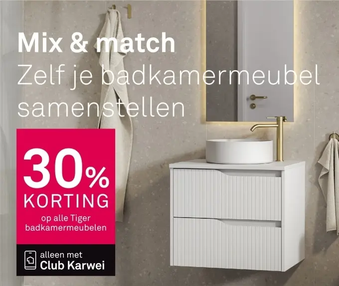 Aanbieding: Badkamermeubel samenstellen
