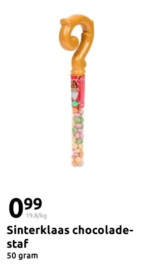 Aanbieding: Sinterklaas chocolade-staf