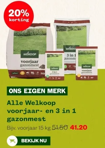 Aanbieding: Alle Welkoop voorjaar- en 3 in 1 gazonmest