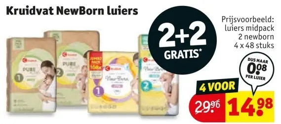 Aanbieding: NewBorn luiers
