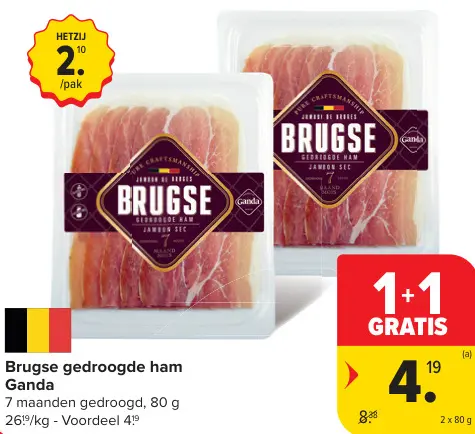 Promotie: Brugse gedroogde ham