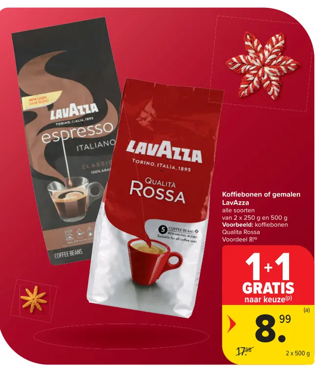 Promotie: Koffiebonen of gemalen