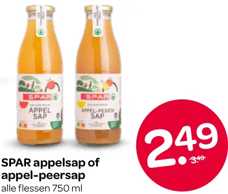 Aanbieding: Appelsap of appel-peersap