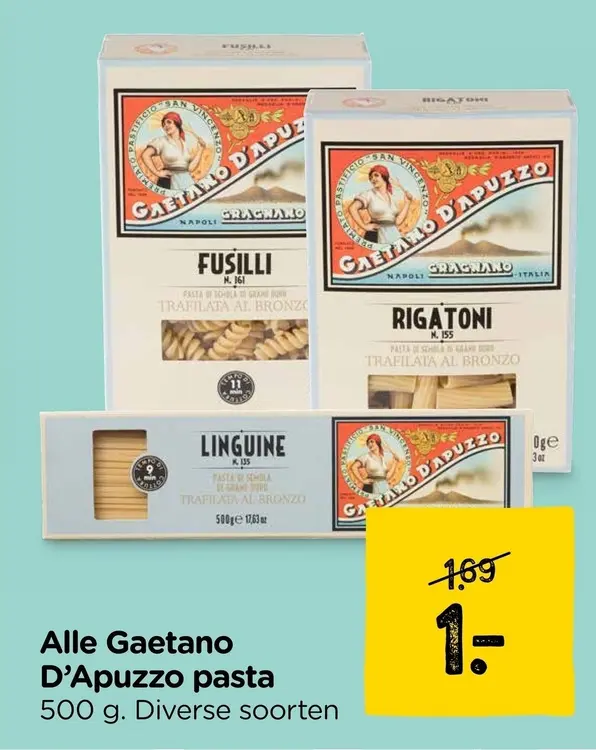 Aanbieding: Gaetano D'Apuzzo pasta