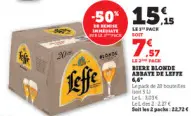 Offre: BIERE BLONDE ABBATE DE LEFTE