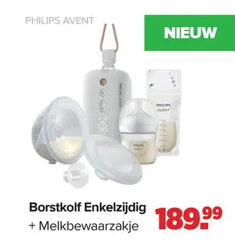 Aanbieding: Philips Avent Borstkolf - Handsfree Enkelzijdig + Melkbewaarzakje