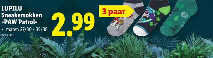 Promotie: Sneakersokken "PAW Patrol"