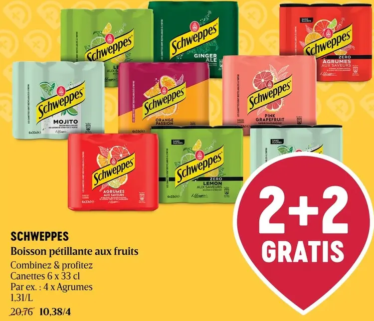 Offre: Boisson pétillante aux fruits