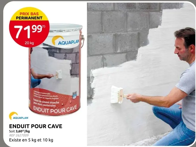 Offre: Enduit pour cave