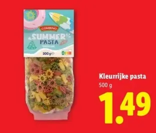 Aanbieding: Kleurrijke pasta