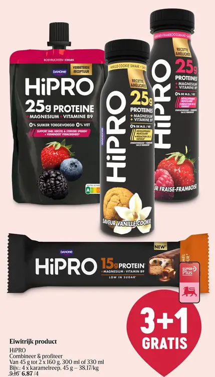 Promotie: Eiwitrijk product HiPRO