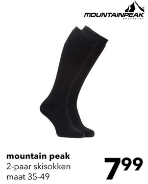 Aanbieding: 2 paar Mountain Peak skisokken