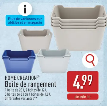 Offre: Boîte de rangement