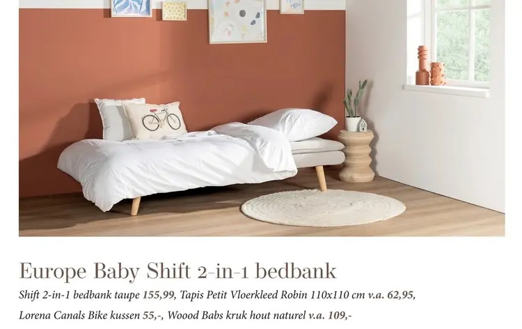 Aanbieding: Europe Baby Shift 2-in-1 bedbank