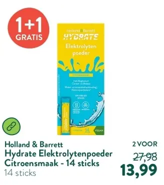 Aanbieding: Hydrate Elektrolytenpoeder Citroensmaak