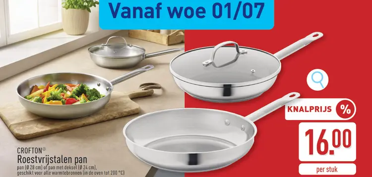 Promotie: Roestvrijstalen pan