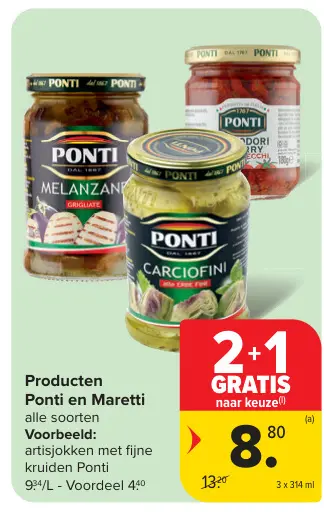 Promotie: Ponti & Maretti Producten Ponti en Maretti