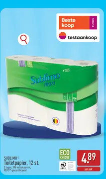 Aanbieding: SUBLIMO Toiletpapier