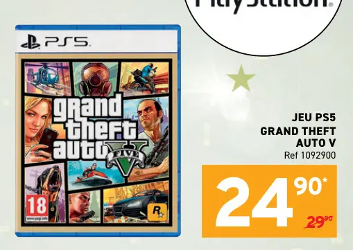 Offre: Grand Theft Auto V