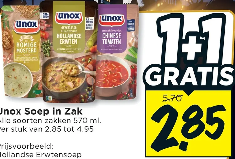 Aanbieding: Soep in Zak