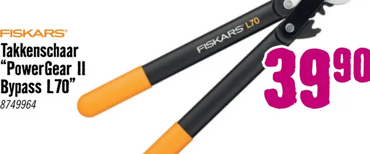 Aanbieding: FISKARS Takkenschaar PowerGear II Bypass L70