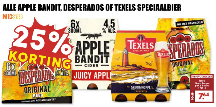 Aanbieding: Alle Apple Bandit, Desperados of Texels Speciaalbier