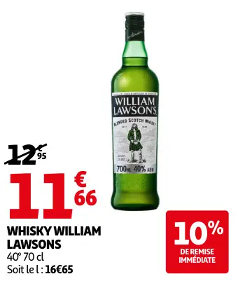 Promotie: Whisky william lawsons