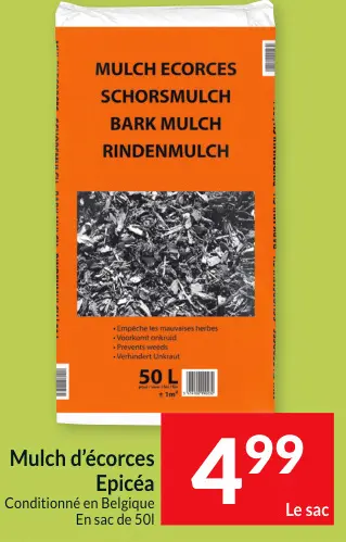Offre: Mulch d'écorces Epicéa