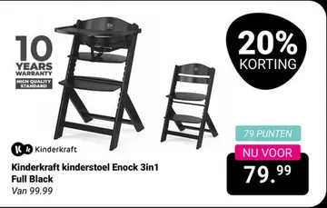 Aanbieding: Kinderkraft kinderstoel Enock