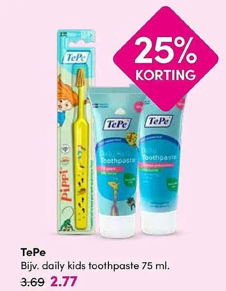 Aanbieding: daily kids toothpaste