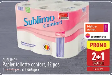 Offre: Papier toilette confort