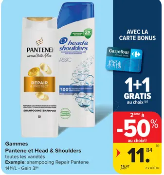 Offre: Pantene et Head & Shoulders