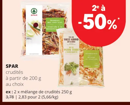Offre: Crudités