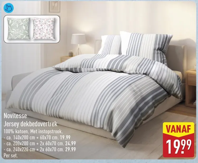 Aanbieding: Jersey dekbedovertrek