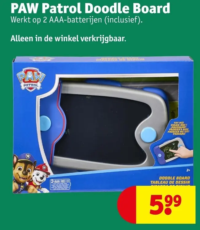 Aanbieding: PAW Patrol Doodle Board