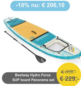 Aanbieding: Bestway Hydro Force SUP board Panorama set