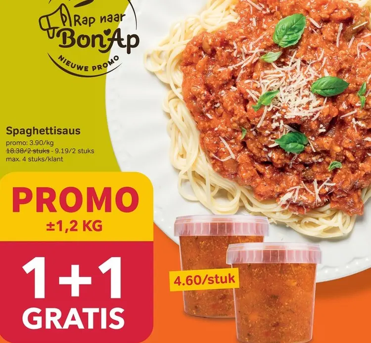 Promotie: Spaghettisaus