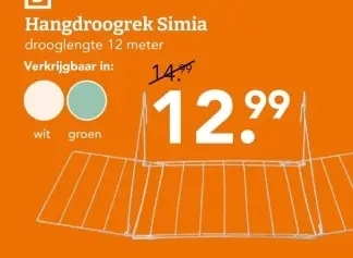 Aanbieding: Hangdroogrek Simia