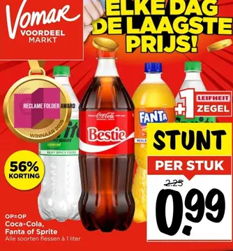 Aanbieding: Coca-Cola, Fanta of Sprite