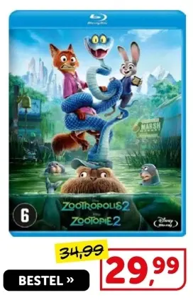 Aanbieding: Zootropolis 2 / Zootopie 2 Blu-Ray