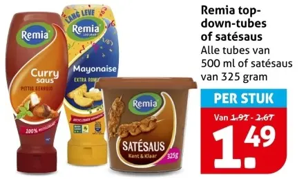 Aanbieding: Top-down-tubes or satésaus