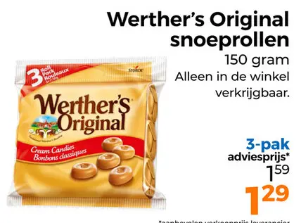 Aanbieding: Werther's Original snoeprollen