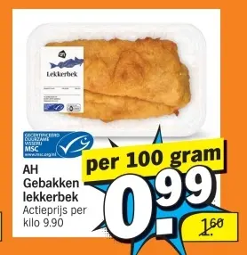Aanbieding: Gebakken lekkerbek