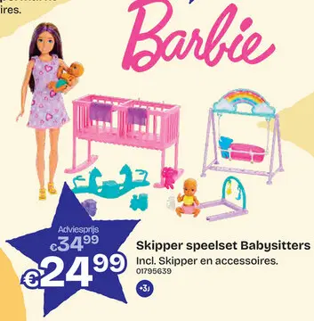 Aanbieding: Barbie Skipper Babysitters