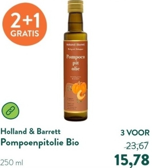 Aanbieding: Holland & Barrett Pompoenpitolie Bio - 250ml