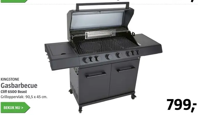 Aanbieding: Gasbarbecue Cliff 6500 Beast